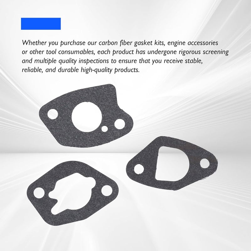 OXCANO 3 PCS Carburetor Gasket Mount Compatible with Honda GX160 GX168 GX200 168F EU3000is 5.5HP 6.5HP GX Engine Lawn Mower Carb Mounting Gaskets - Image 3